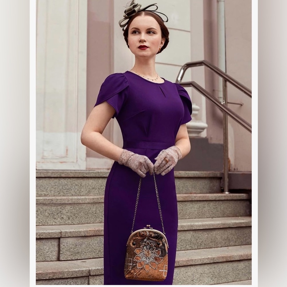 AISIZE purple dress - Picture 5 of 7
